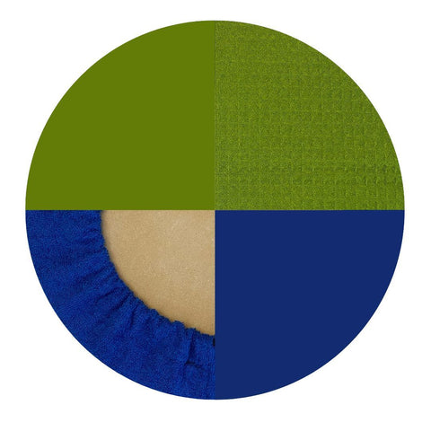 Spin Wiper Glazing Bat Cover - Vibrant Green with Blue (Batch Release No.4)